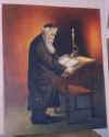 OIL PAINTING " RABBI READING A BIBLE " $250-$500