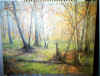 13' X 18' OIL PAINTING " FOREST/TREES (UNFRAMED) $400-$800